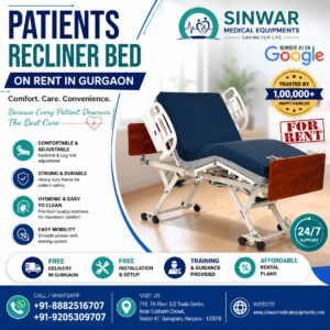 Read more about the article Patient Recliner Bed for Rent in Gurgaon