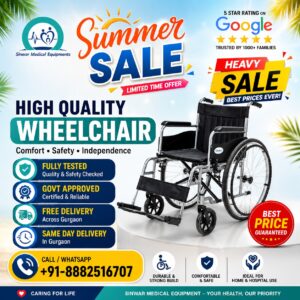 Read more about the article High Quality wheelchair for sale in gurgaon