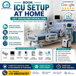 Read more about the article How to Set Up a Professional ICU Setup at Home in Gurgaon