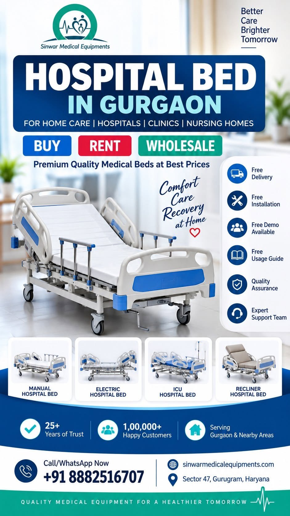 You are currently viewing Best Quality Hospital Bed in Gurgaon | Buy • Rent • Wholesale